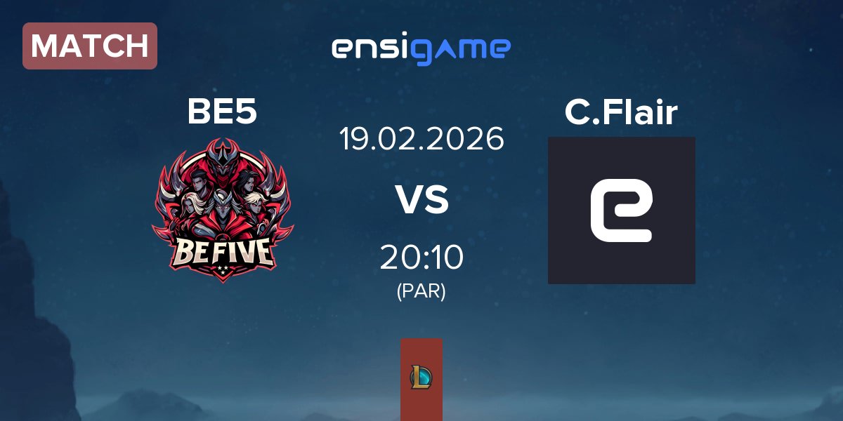 Match BeFive BE5 vs Croatian Flair CF | 19.02