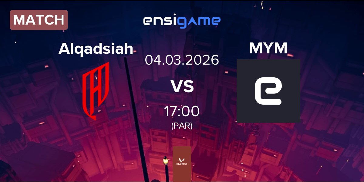 Partida AlQadsiah Esports QAD vs Mayhem MYM | 01.03