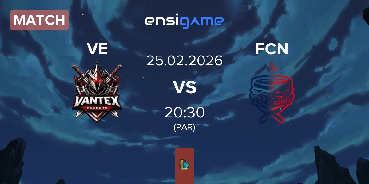Partida Vantex Esports VE vs Francesinhas FCN | 25.02