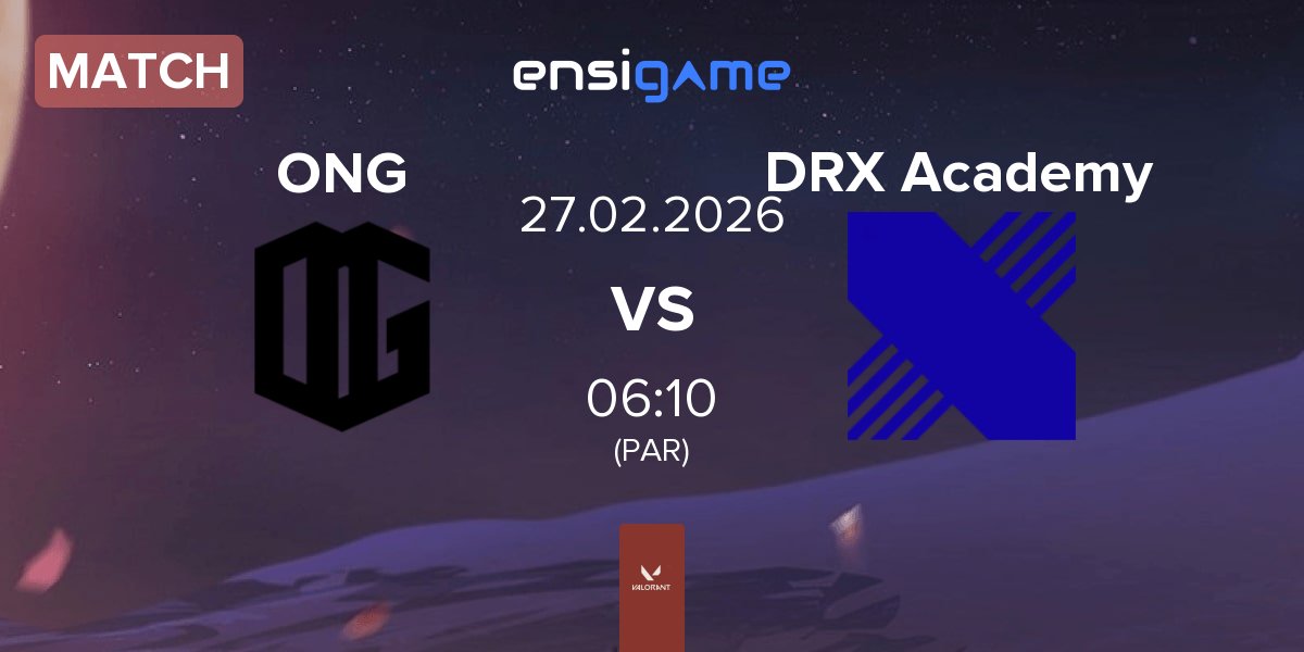 Match ONSIDE GAMING ONG vs DRX Academy DRX.A | 27.02