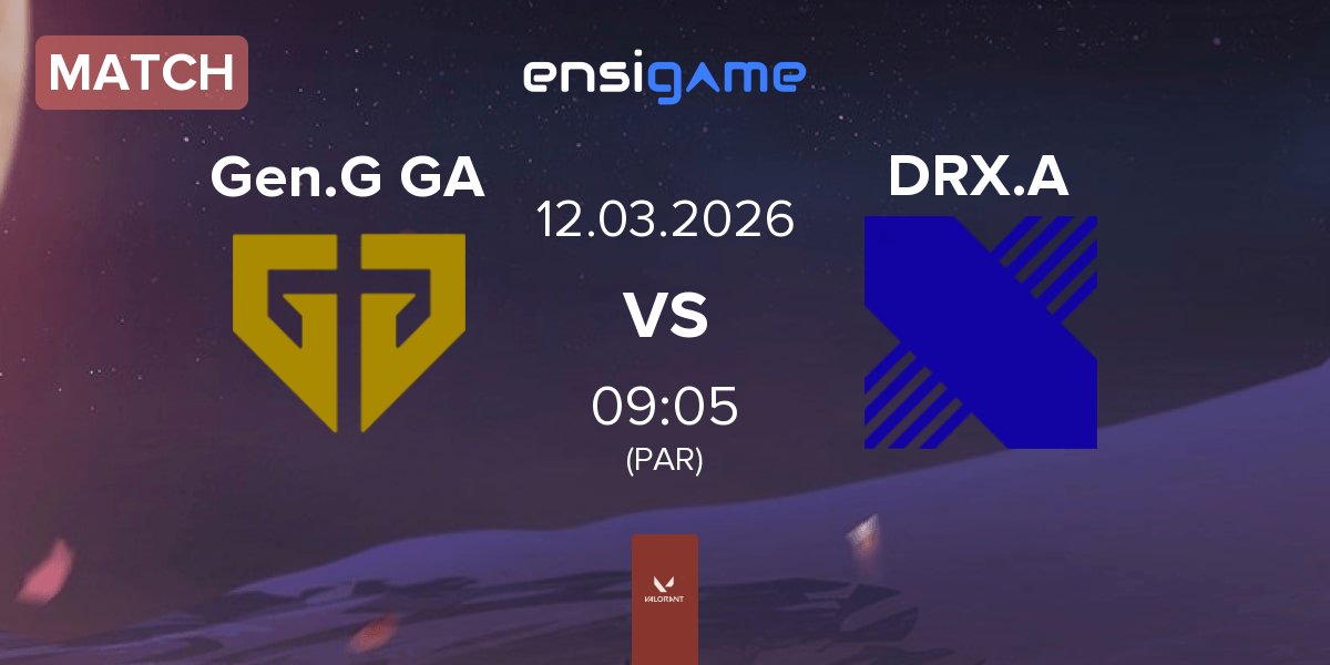 Partida Gen.G Global Academy Gen.G GA vs DRX Academy DRX.A | 12.03