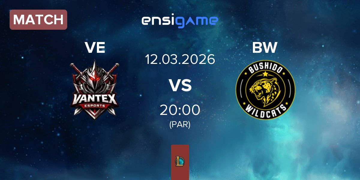 Match Vantex Esports VE vs Bushido Wildcats BW | 12.03