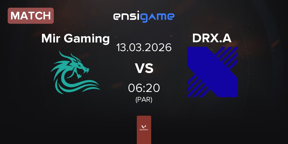 Match Mir Gaming MIRG vs DRX Academy DRX.A | 13.03