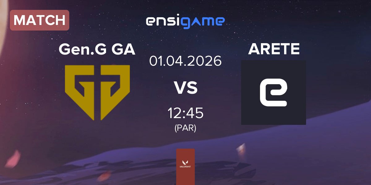 Match Gen.G Global Academy Gen.G GA vs ARETE | 01.04