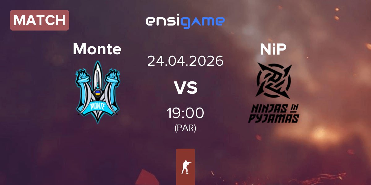 Partida Monte vs Ninjas in Pyjamas NiP | 24.04