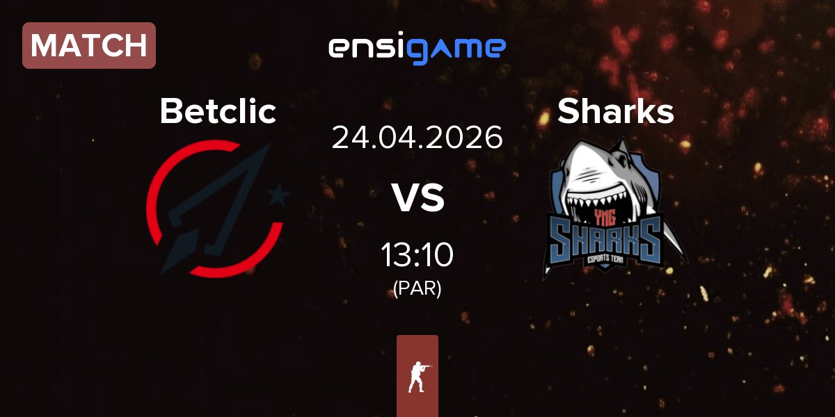 Partida Betclic vs Sharks Esports Sharks | 24.04