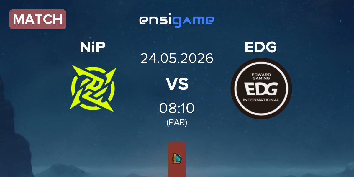 Partida Ninjas In Pyjamas NiP vs EDward Gaming EDG | 24.05
