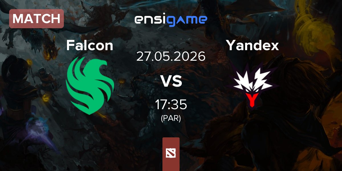 Match Team Falcons Falcon vs Team Yandex Yandex | 27.05