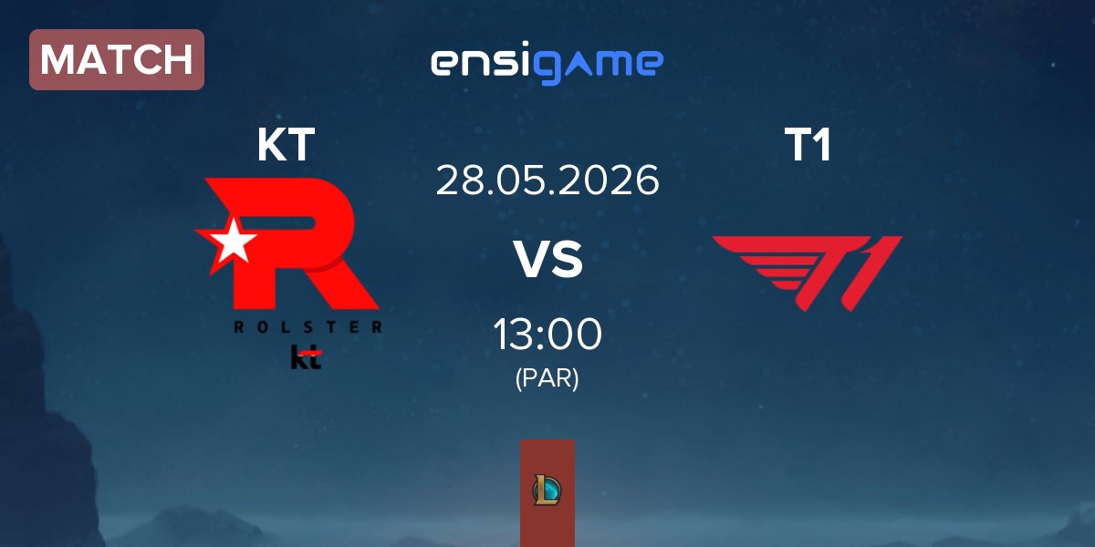 Partida KT Rolster KT vs T1 | 28.05