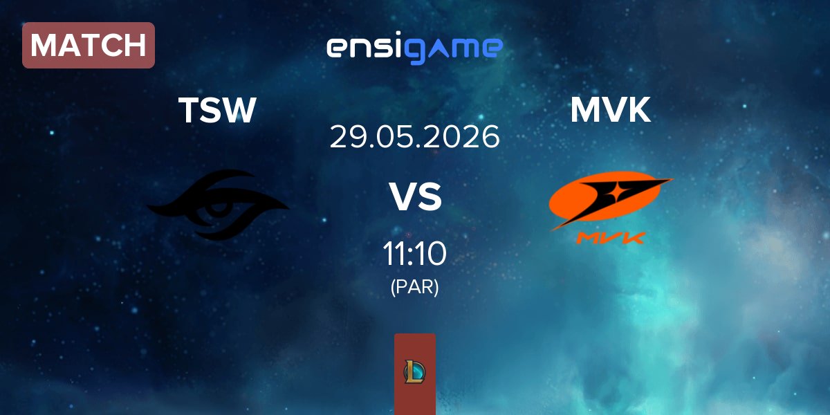 Partida Team Secret Whales TSW vs MVK Esports MVK | 29.05