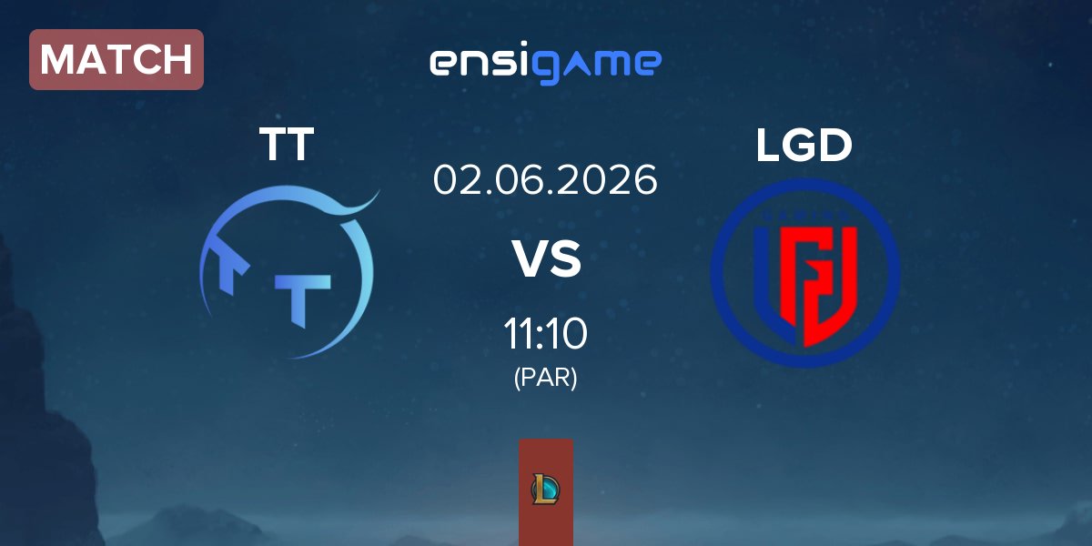 Partida ThunderTalk Gaming TT vs LGD Gaming LGD | 02.06