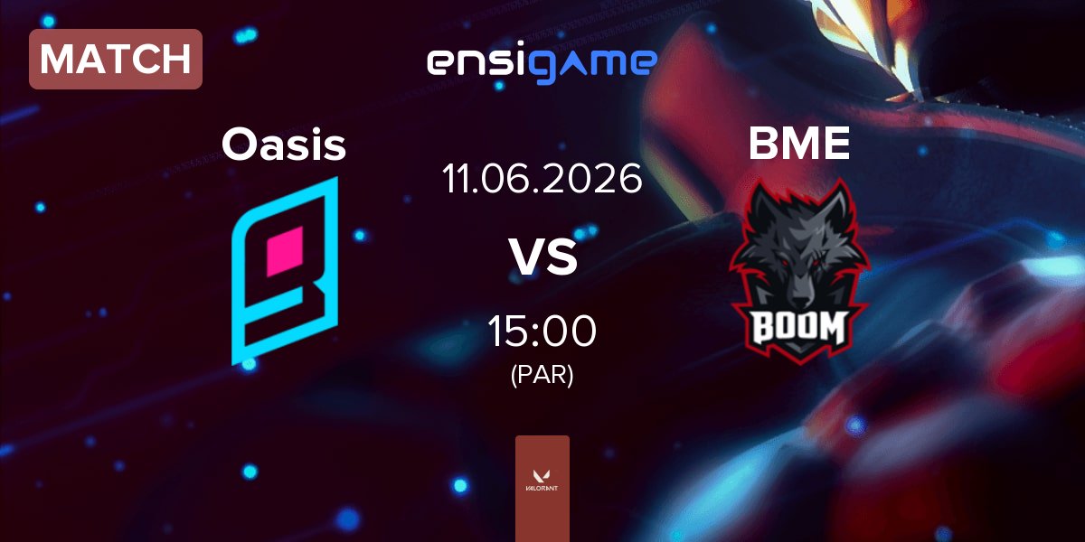 Match Oasis Gaming Oasis vs BOOM Esports BME | 11.06