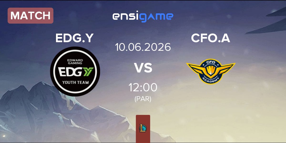 Match Edward Gaming Youth Team EDG.Y vs CTBC Flying Oyster Academy CFO.A | 10.06