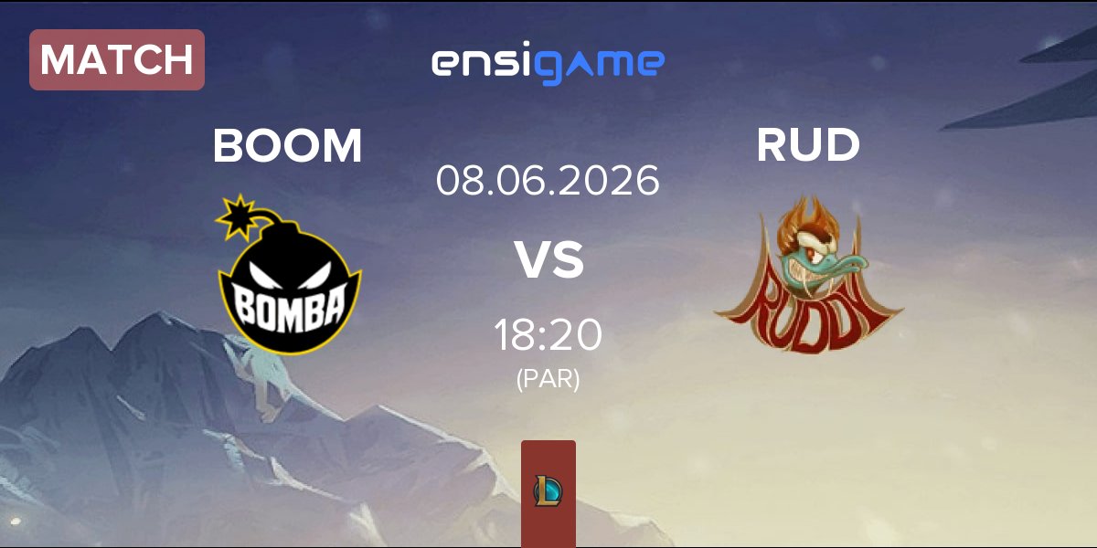 Match Bomba Team BOOM vs Ruddy Corporation RUD | 08.06