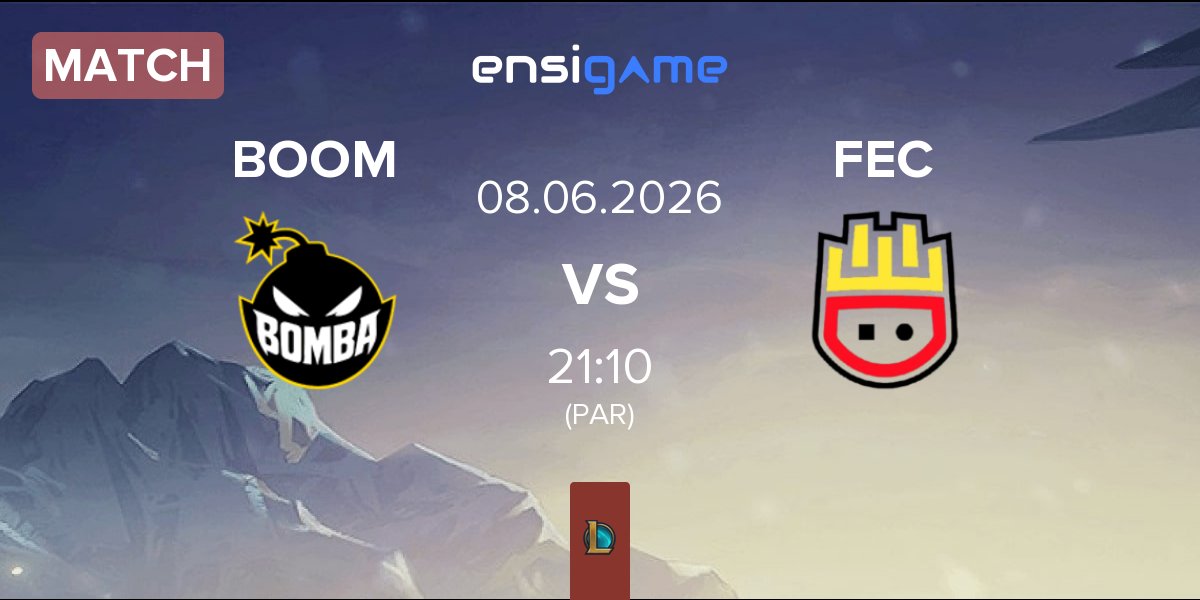 Match Bomba Team BOOM vs Frites Esports Club FEC | 08.06