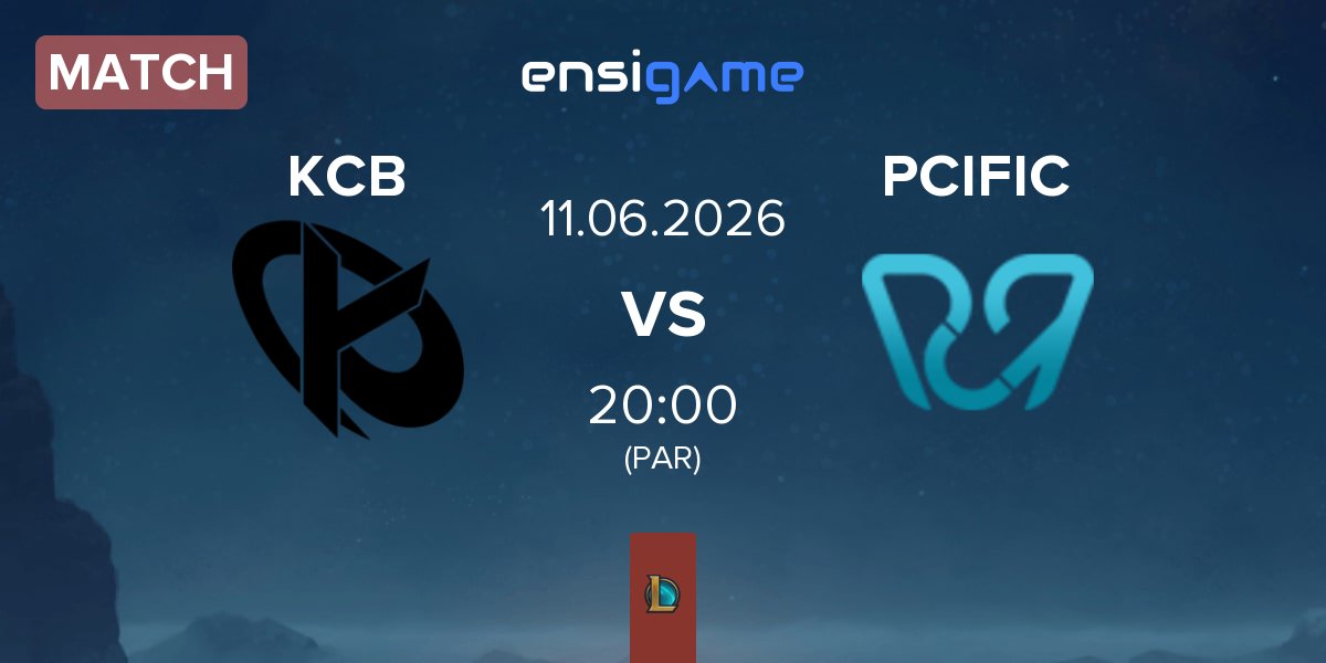 Match Karmine Corp Blue KCB vs PCIFIC Esports PCIFIC | 11.06