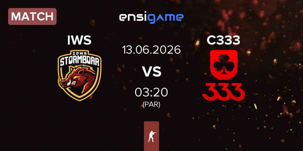 Match Iowa Stormboar IWS vs CLUB 333 C333 | 13.06
