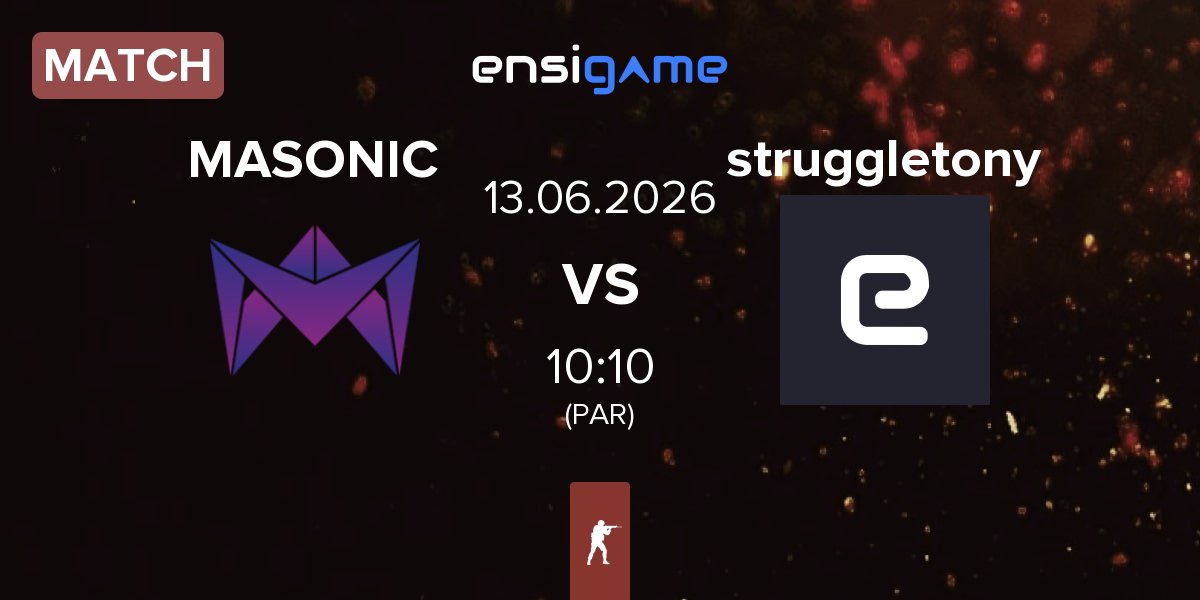 Match MASONIC vs struggletony | 13.06