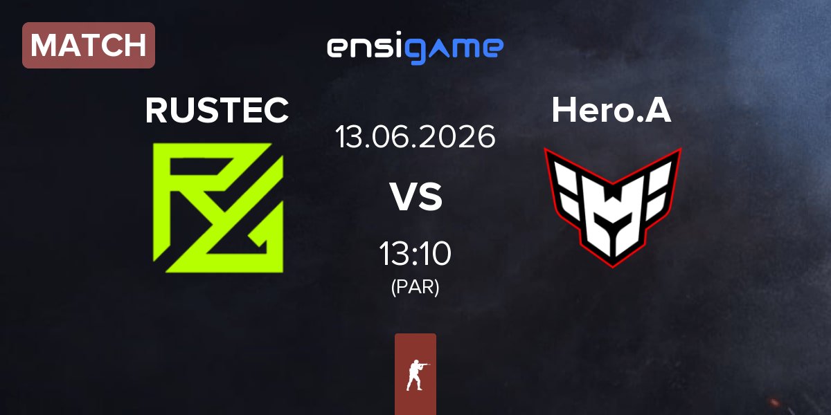 Match RUSTEC vs HEROIC Academy Hero.A | 13.06