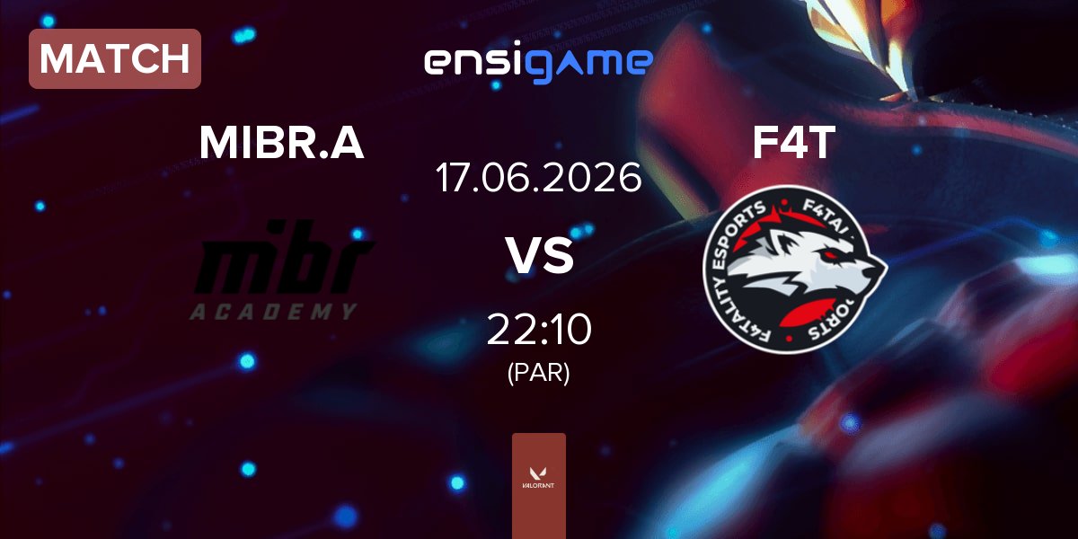 Partida MIBR Academy MIBR.A vs F4TALITY eSports F4T | 17.06