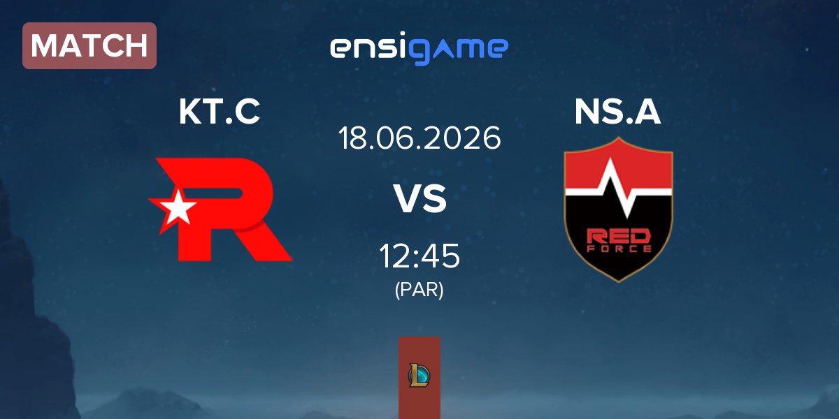 Partida KT Rolster Challengers KT.C vs Nongshim Esports Academy NS.A | 18.06
