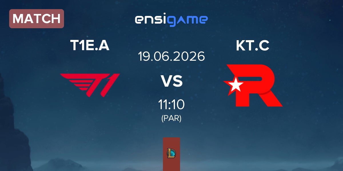 Partida T1 Esports Academy T1E.A vs KT Rolster Challengers KT.C | 19.06