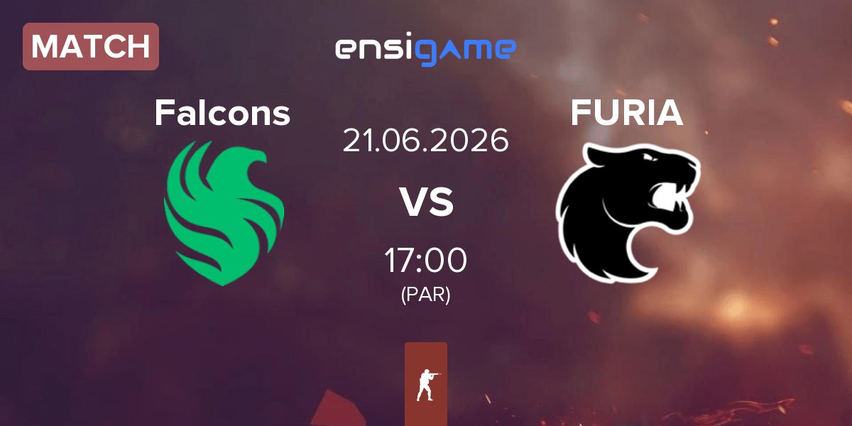 Partida Team Falcons Falcons vs FURIA Esports FURIA | 21.06
