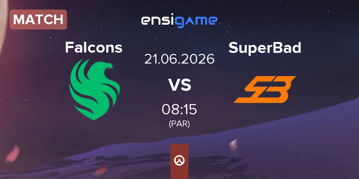 Match Team Falcons Falcons vs SuperBad | 21.06