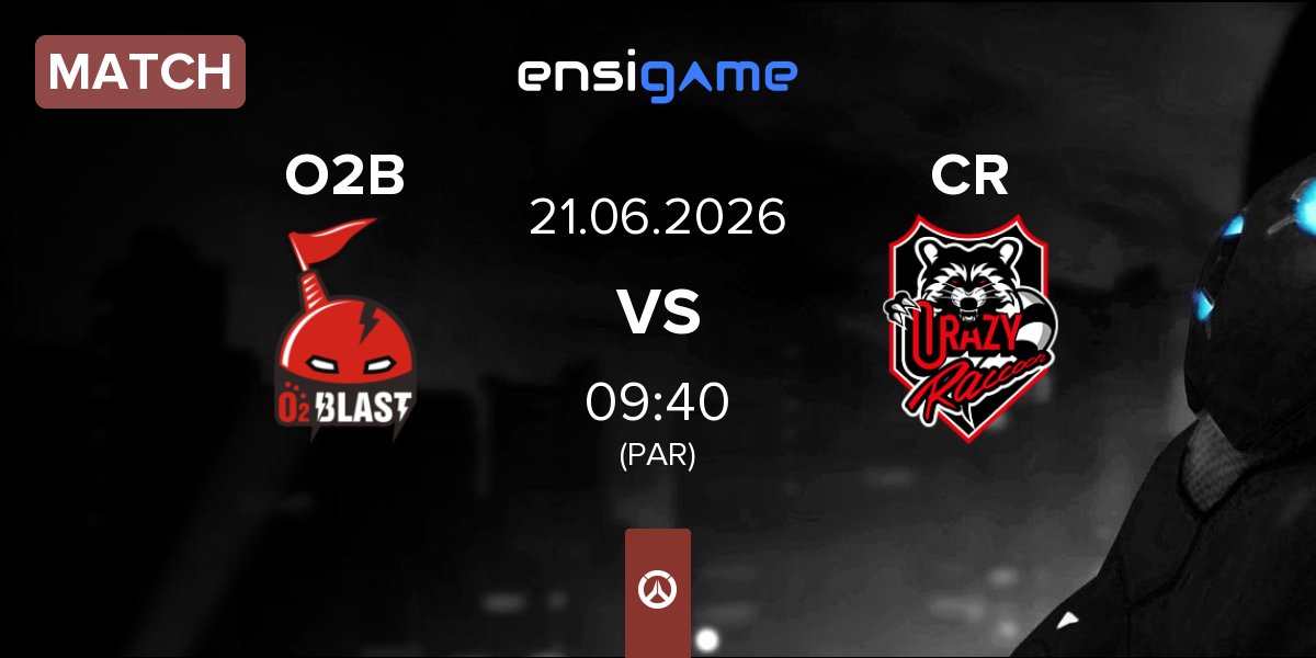 Match O2 Blast O2B vs Crazy Raccoon CR | 21.06