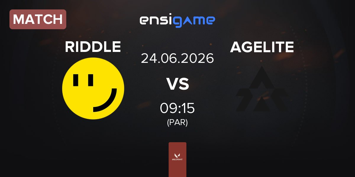 Match RIDDLE ORDER RIDDLE vs AGELITE | 24.06