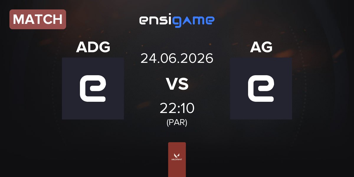 Match Azure Dragon Gaming ADG vs Alliance Guardians AG | 24.06