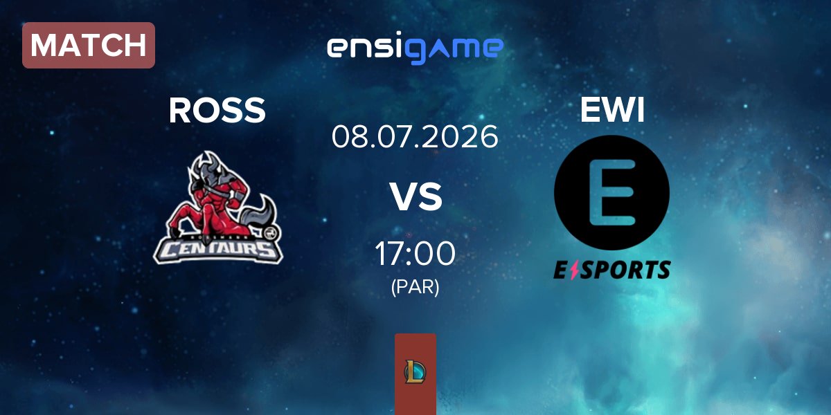 Partida ROSSMANN Centaurs ROSS vs E WIE EINFACH E-SPORTS EWI | 08.07