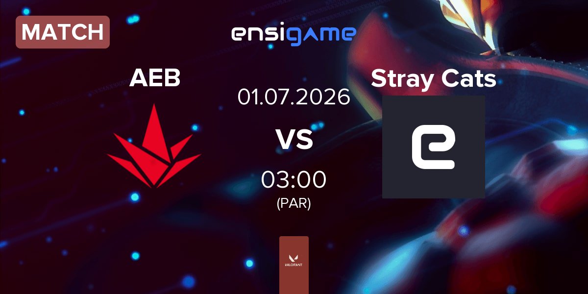 Partida Akave Esports Black AEB vs Stray Cats | 01.07