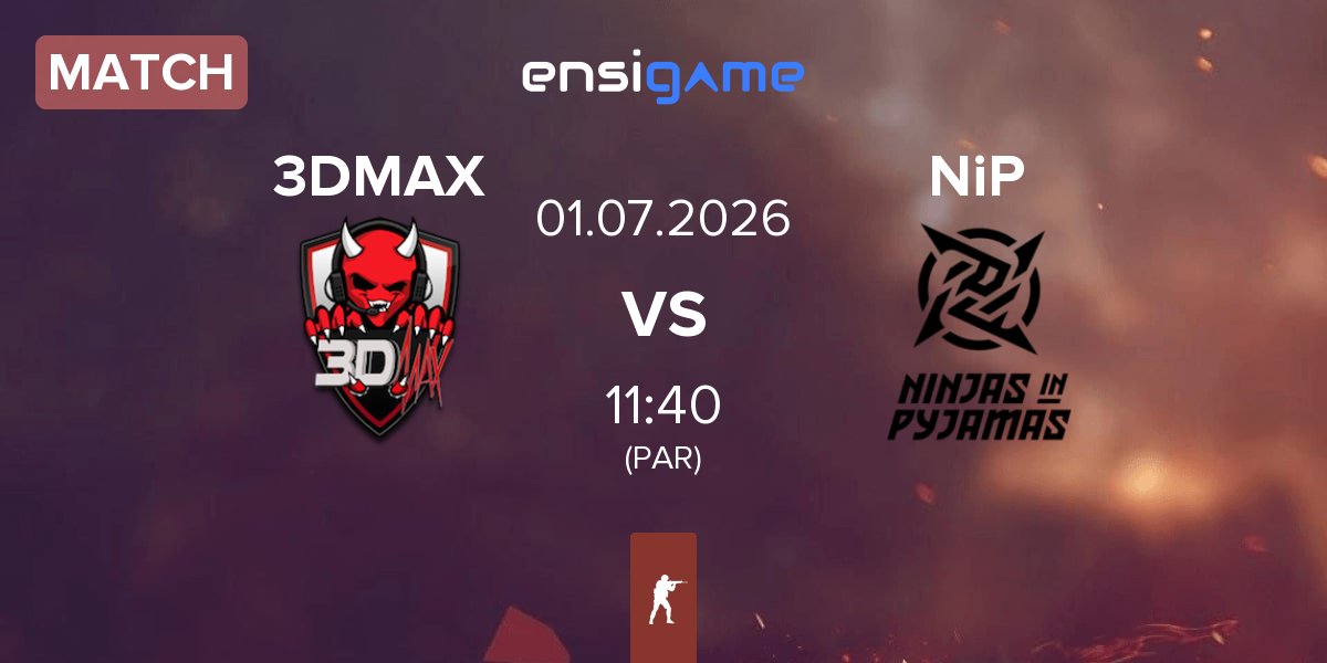 Partida 3DMAX vs Ninjas in Pyjamas NiP | 01.07