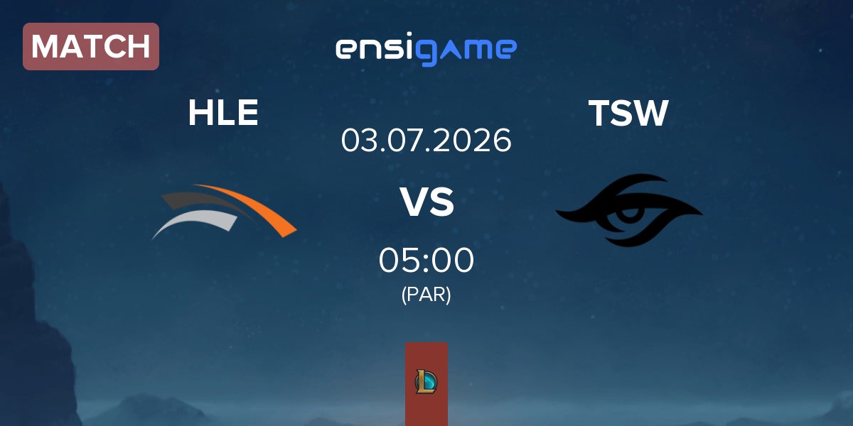 Partida Hanwha Life Esports HLE vs Team Secret Whales TSW | 03.07
