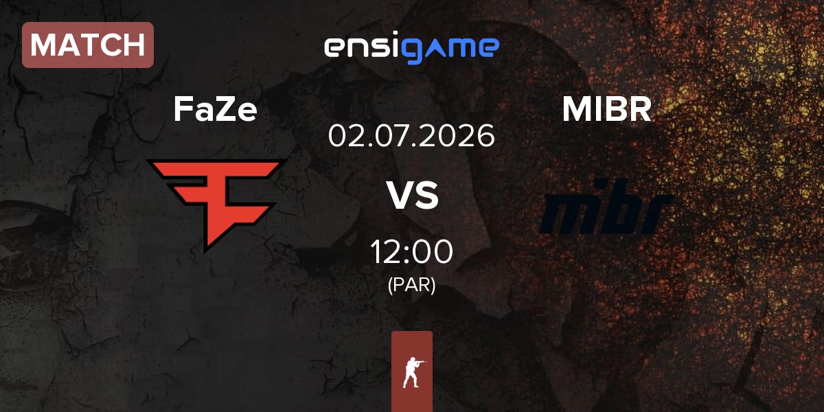 Match FaZe Clan FaZe vs Made in Brazil MIBR | 02.07