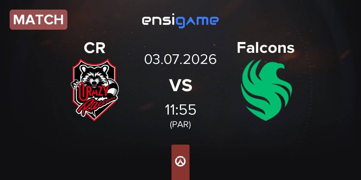 Match Crazy Raccoon CR vs Team Falcons Falcons | 03.07