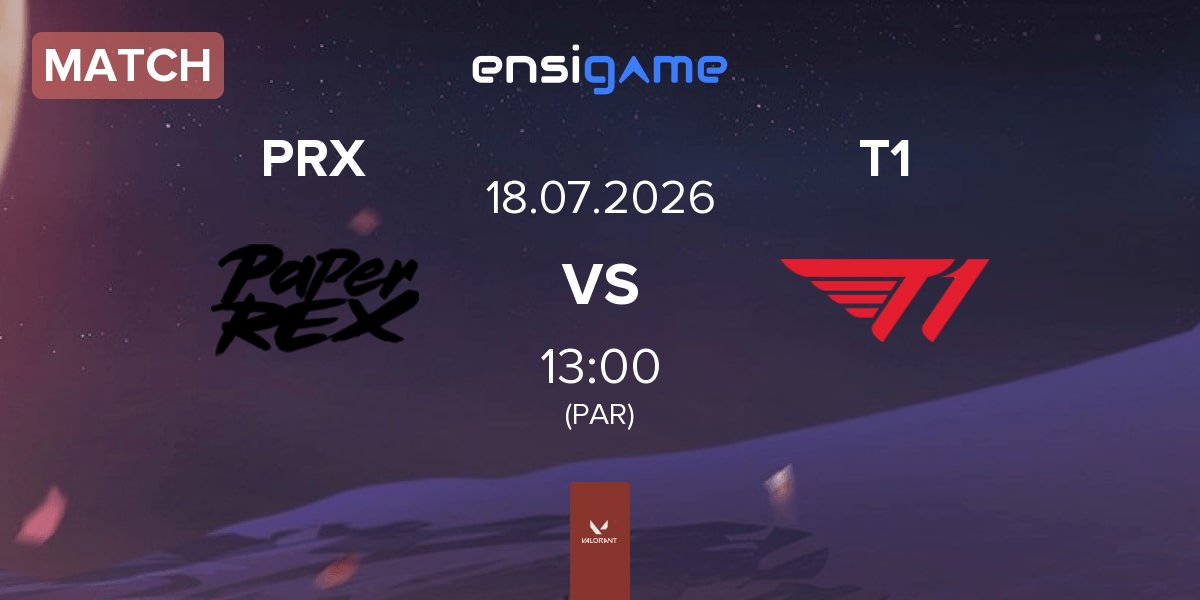 Partida Paper Rex PRX vs T1 | 18.07