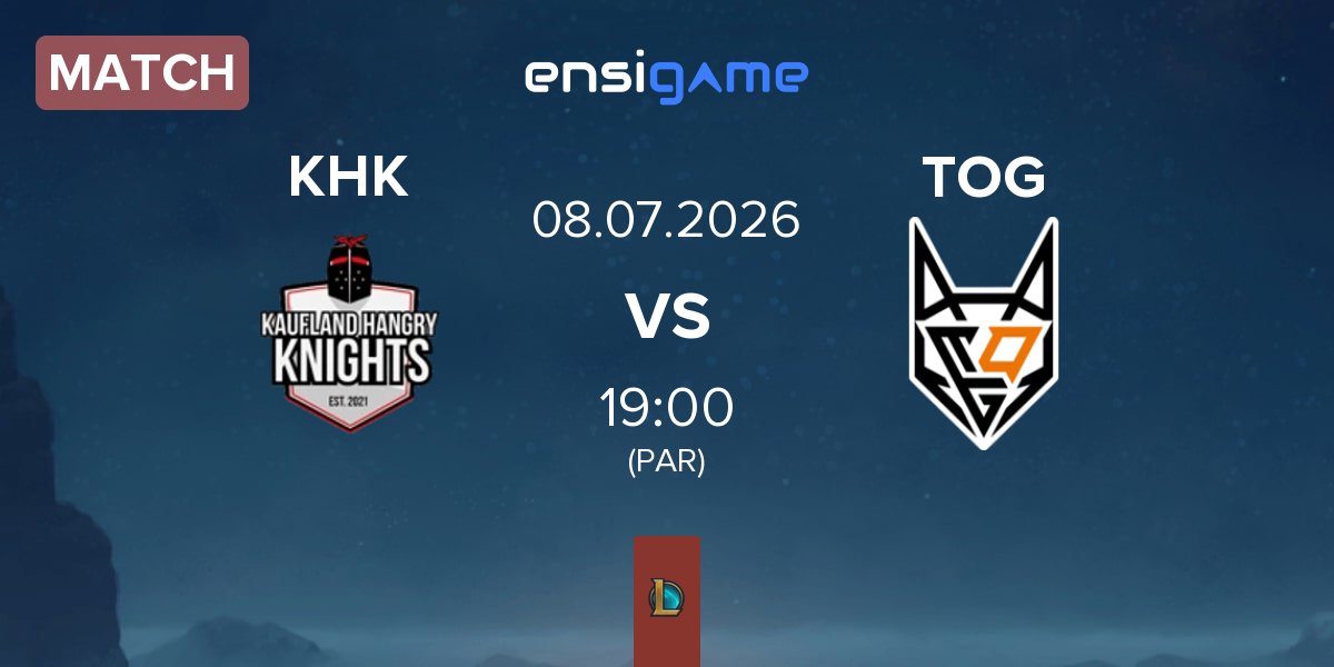 Match Kaufland Hangry Knights KHK vs TeamOrangeGaming TOG | 08.07