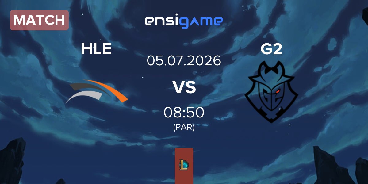 Partida Hanwha Life Esports HLE vs G2 Esports G2 | 05.07