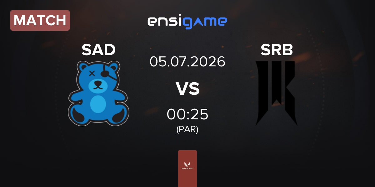 Match SaD Esports SAD vs Shopify Rebellion Black SRB | 05.07