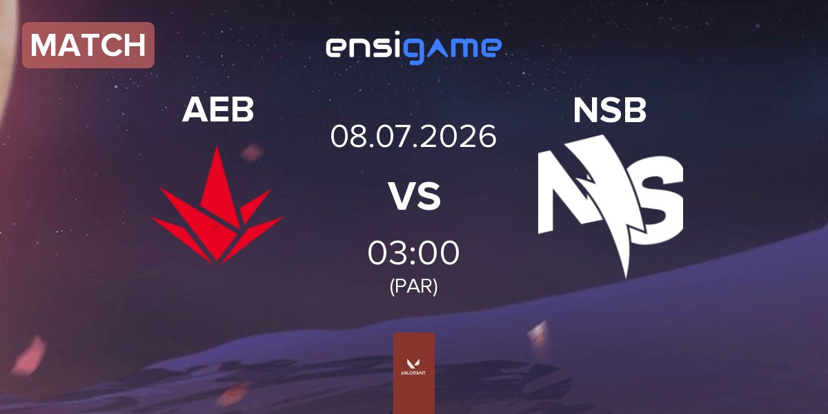 Partida Akave Esports Black AEB vs No Sweat Blossom NSB | 08.07