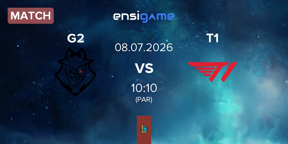 Partida G2 Esports G2 vs T1 | 08.07