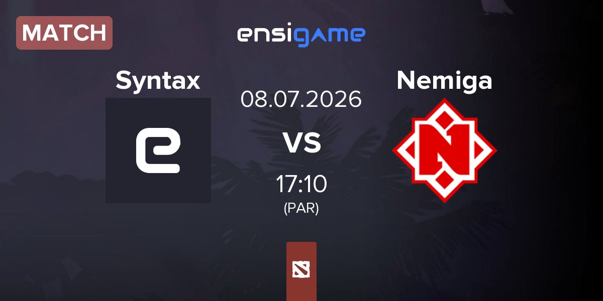 Match Team Syntax Syntax vs Nemiga Gaming Nemiga | 08.07