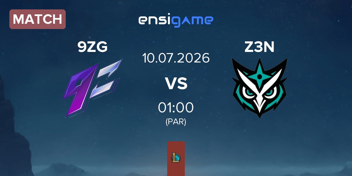 Partida 9z Team 9ZG vs ZEN Esports Z3N | 10.07