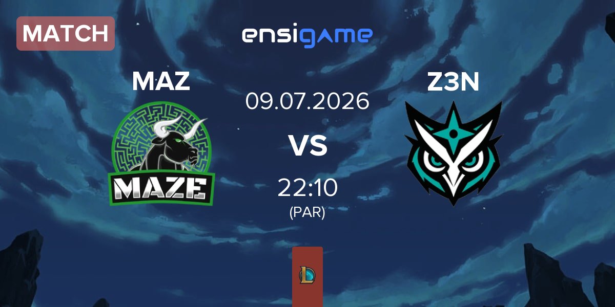 Partida Maze Gaming MAZ vs ZEN Esports Z3N | 09.07