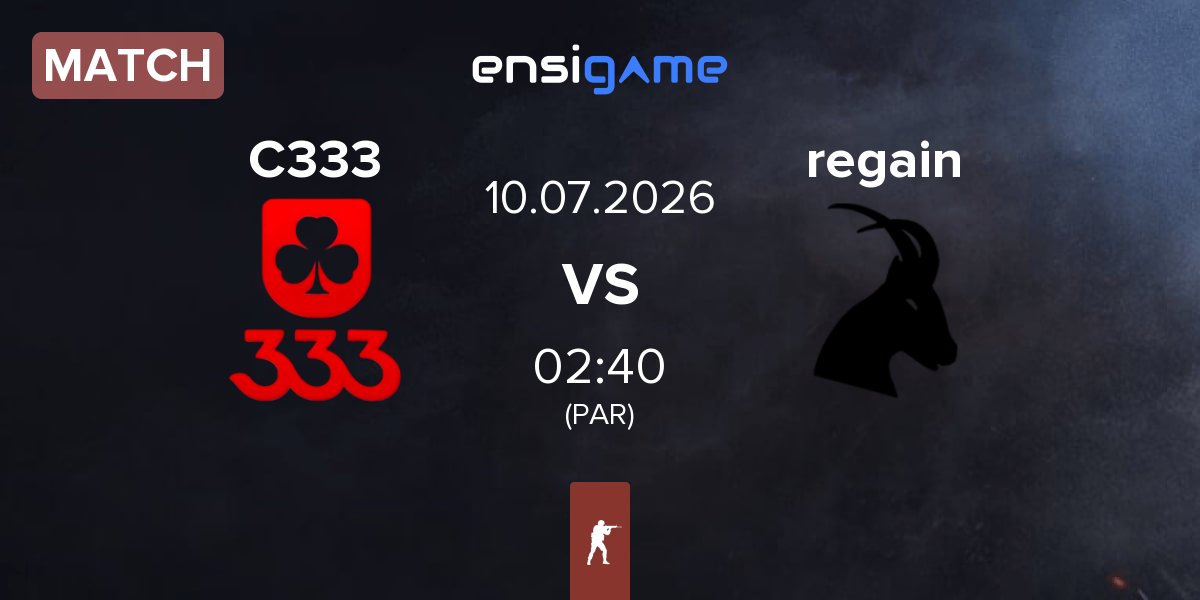 Match CLUB 333 C333 vs regain | 10.07