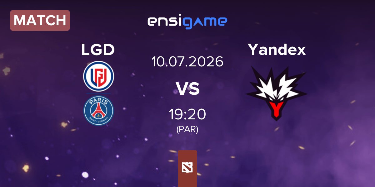 Match LGD Gaming LGD vs Team Yandex Yandex | 10.07