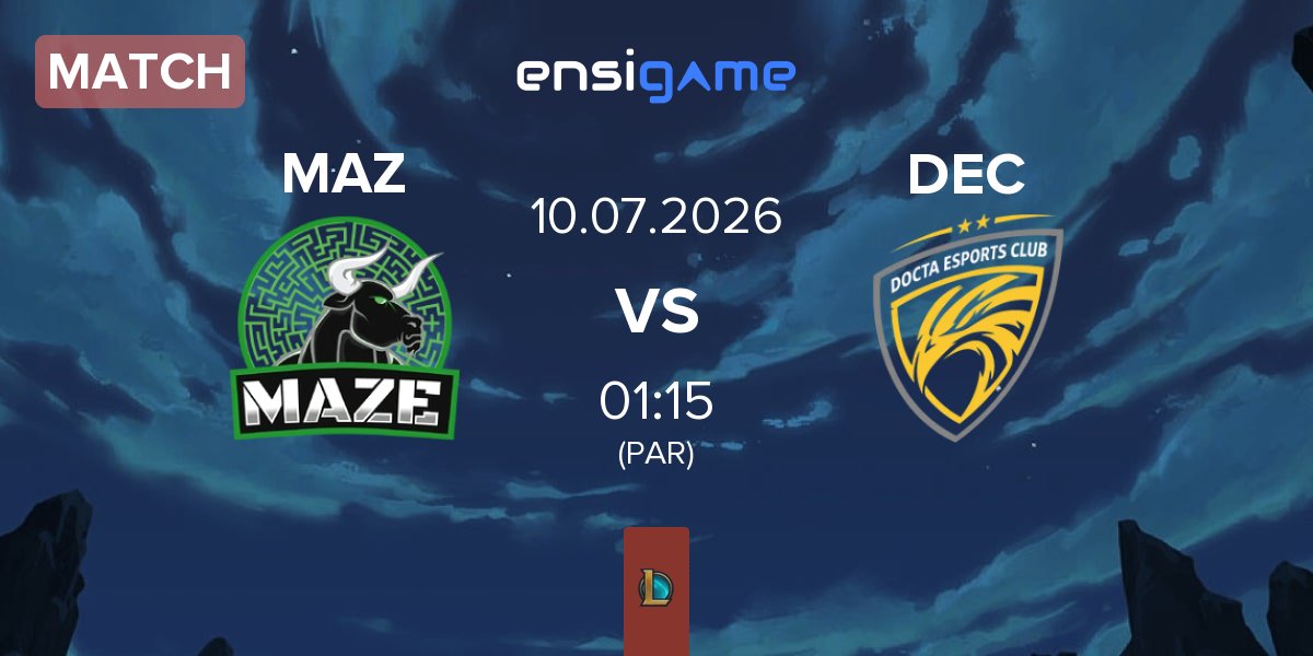 Partida Maze Gaming MAZ vs Docta Esports Club DEC | 10.07