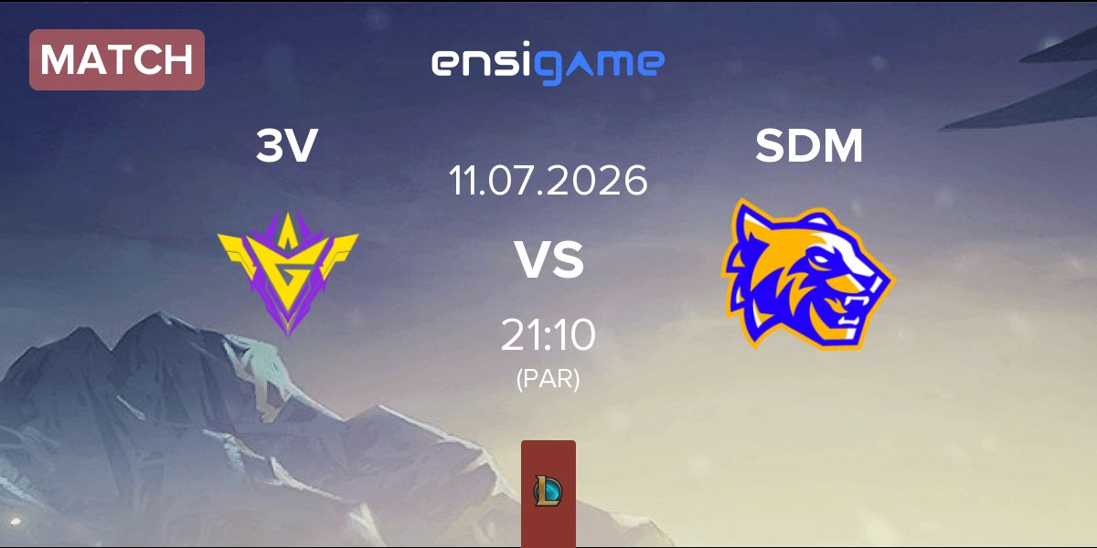 Partida 3V Team 3V vs SDM Tigres SDM | 11.07